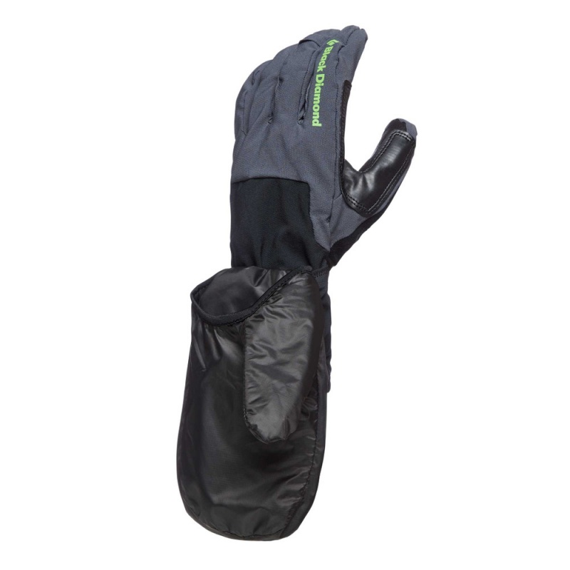 Black Men's Black Diamond Cirque Hybrid Gloves | AE552836