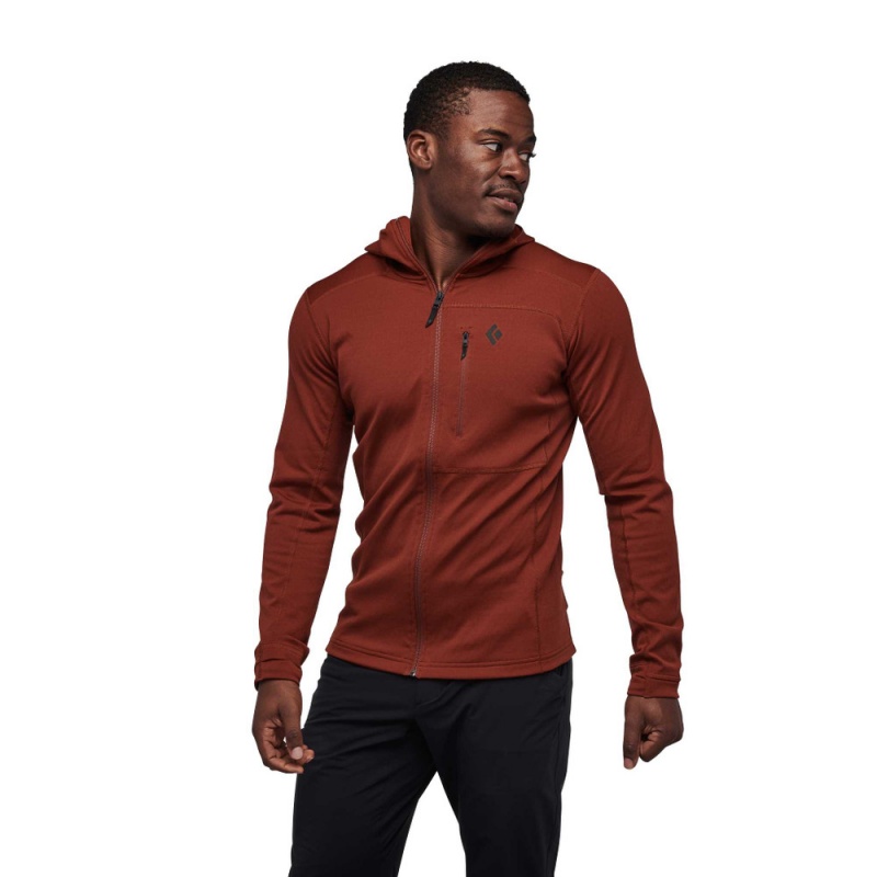 Black Men's Black Diamond Coefficient Hoody Jackets | EO845771