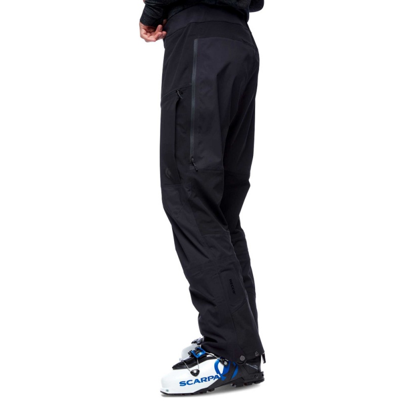 Black Men's Black Diamond Dawn Patrol Hybrid Pants | UB515041