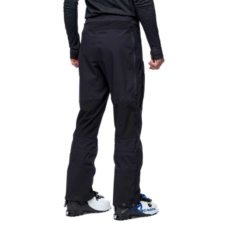 Black Men's Black Diamond Dawn Patrol Hybrid Pants | UB515041