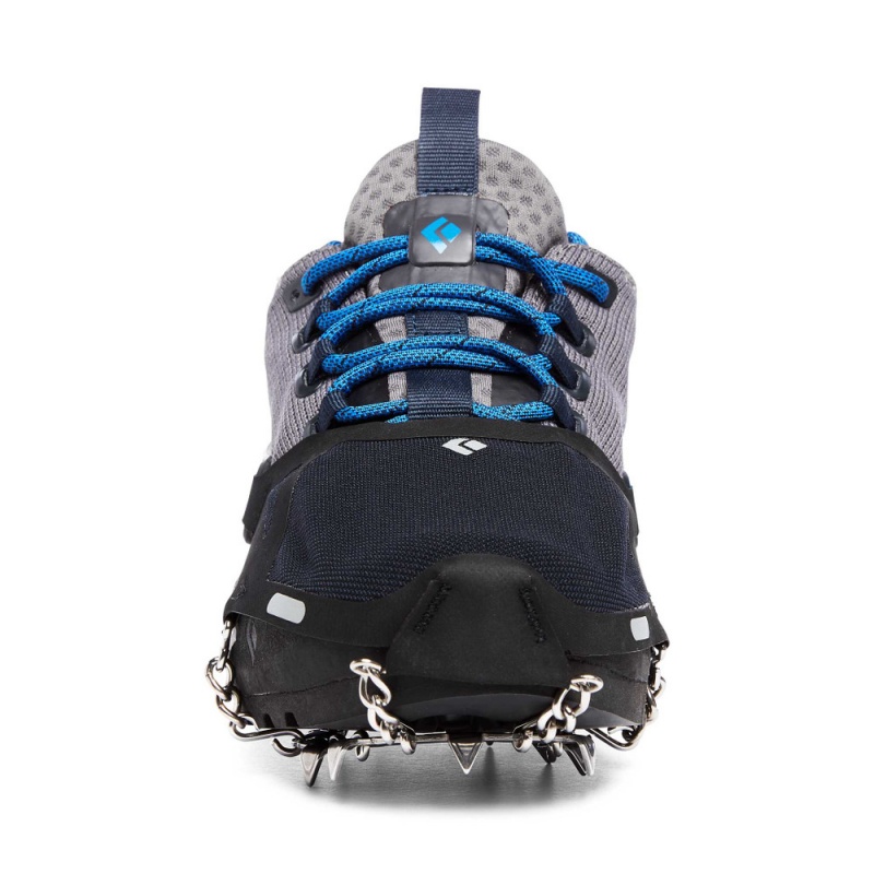 Black Men's Black Diamond Distance Spike Traction Device Hiking Shoes | WS712094