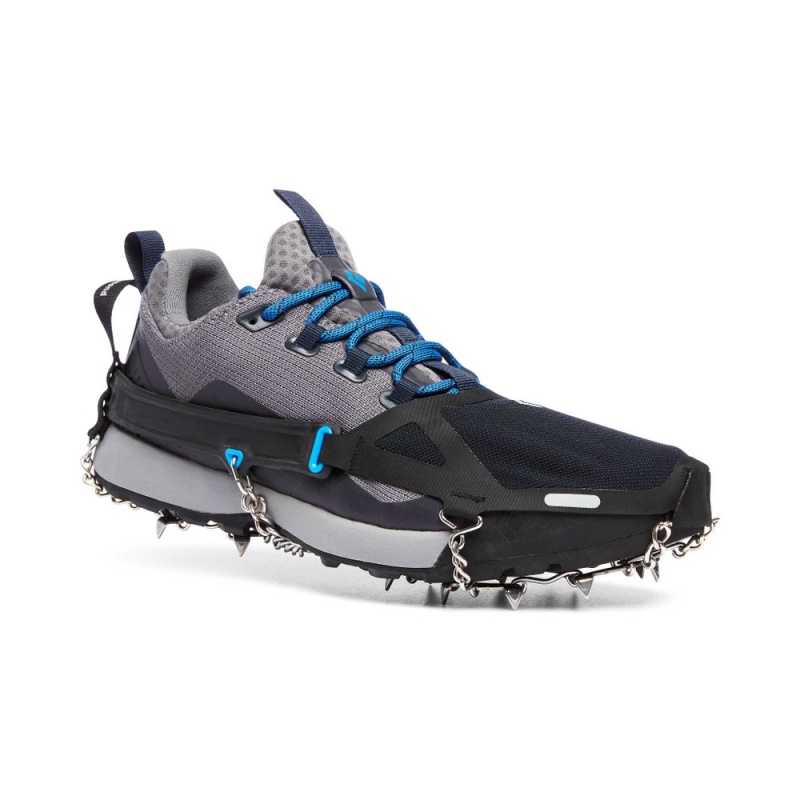 Black Men's Black Diamond Distance Spike Traction Device Hiking Shoes | WS712094