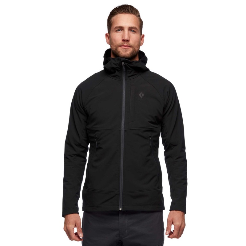 Black Men's Black Diamond Element Hoody Jackets | LT508241