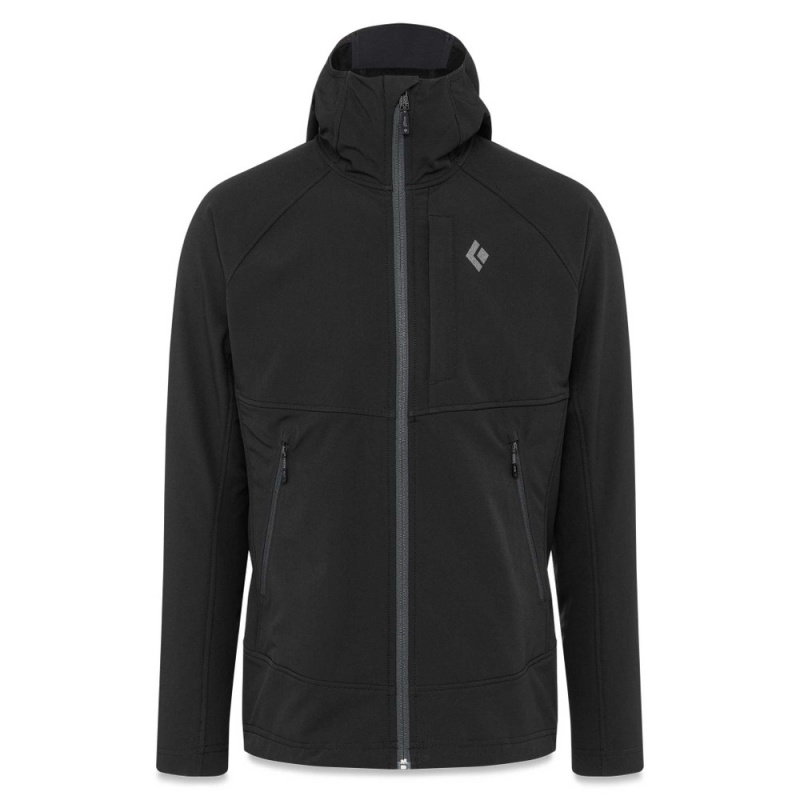 Black Men\'s Black Diamond Element Hoody Jackets | LT508241