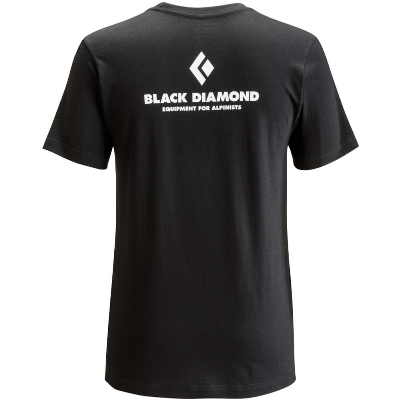 Black Men's Black Diamond Equipment For Alpinist T Shirts | MO706598