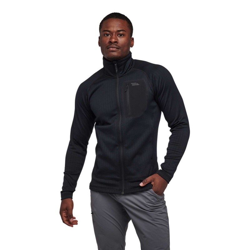 Black Men's Black Diamond Factor Jackets | NK167082