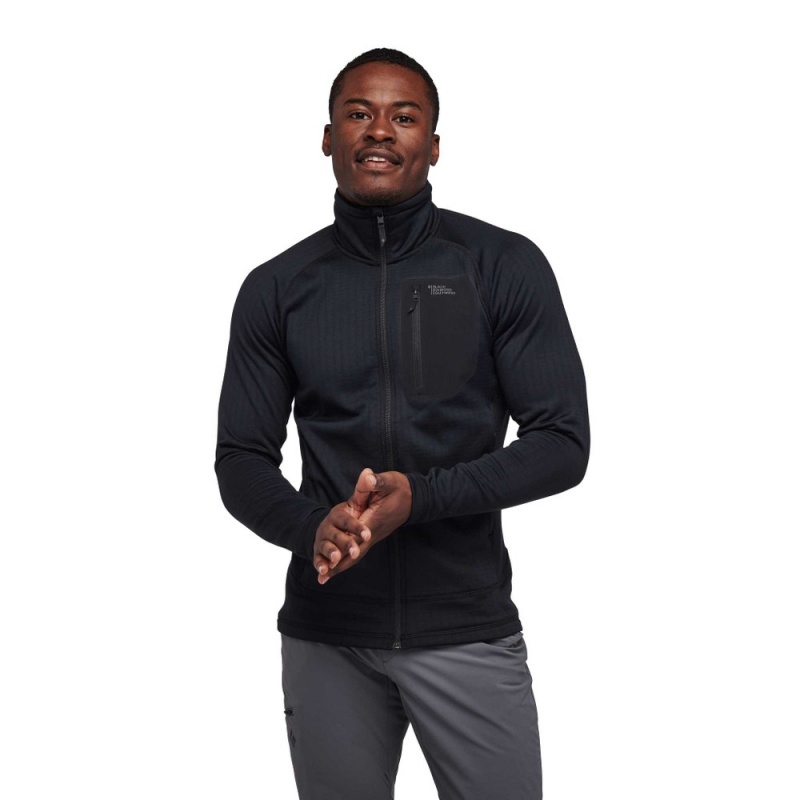 Black Men's Black Diamond Factor Jackets | NK167082