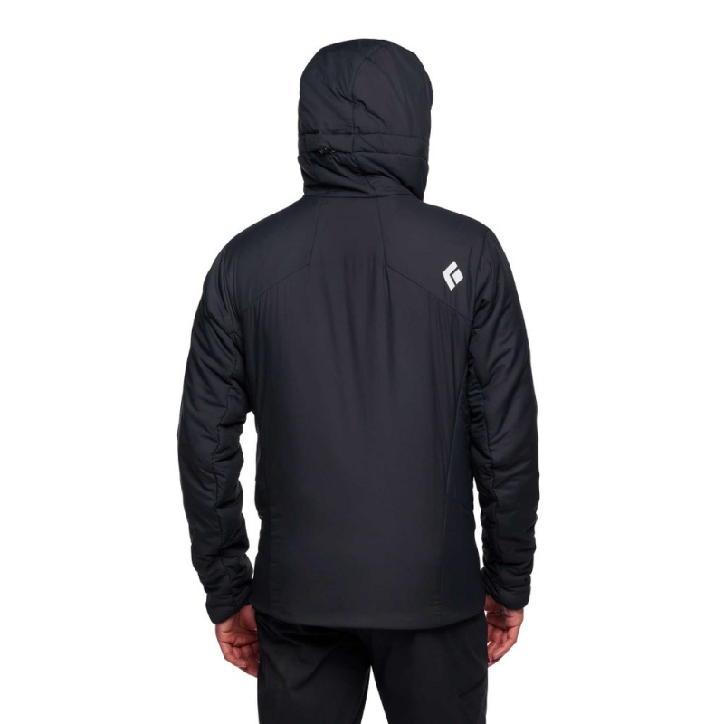 Black Men's Black Diamond First Light Stretch Hoody Jackets | II508474