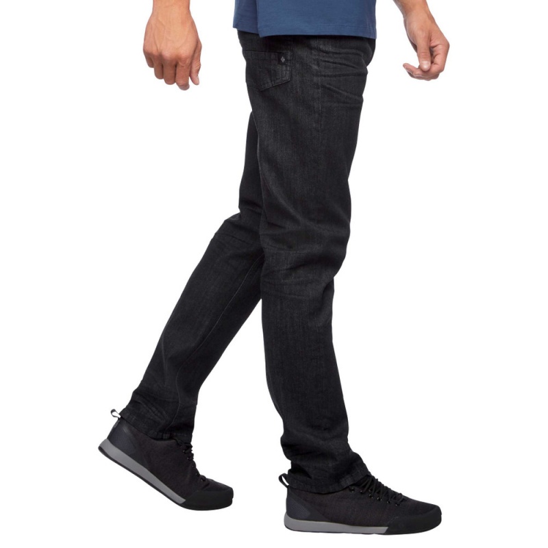 Black Men's Black Diamond Forged Jeans | NV087345