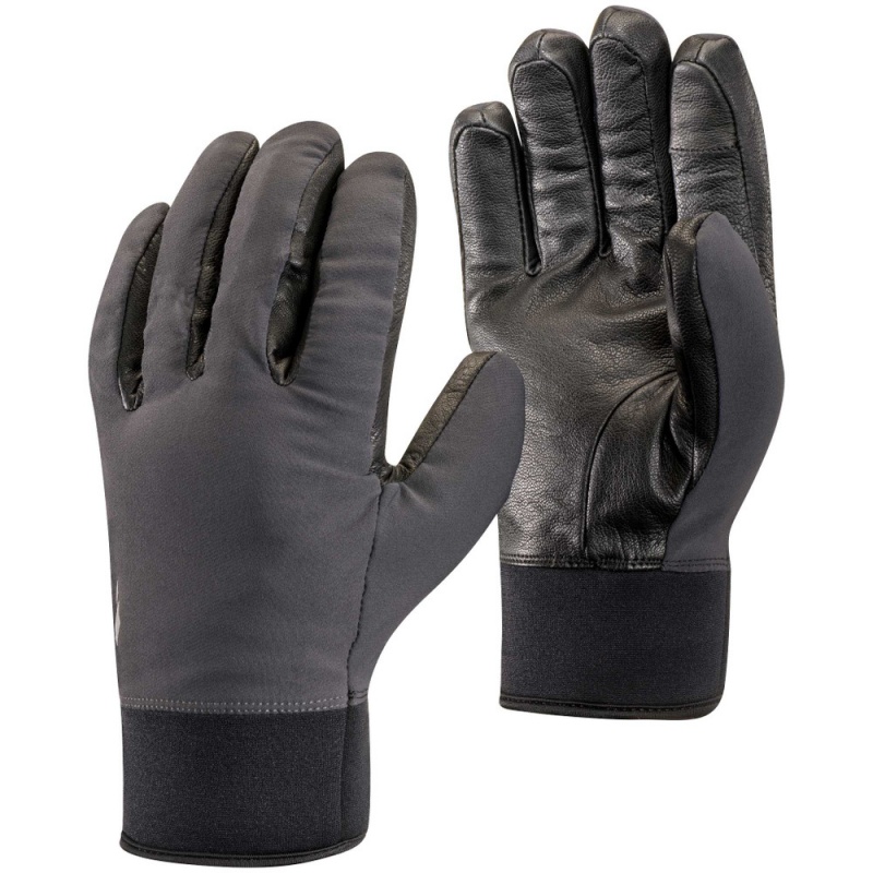 Black Men\'s Black Diamond HeavyWeight Softshell Gloves | YY169378