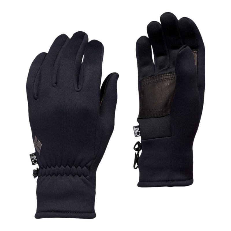 Black Men\'s Black Diamond Heavyweight Screentap Gloves | PN449276