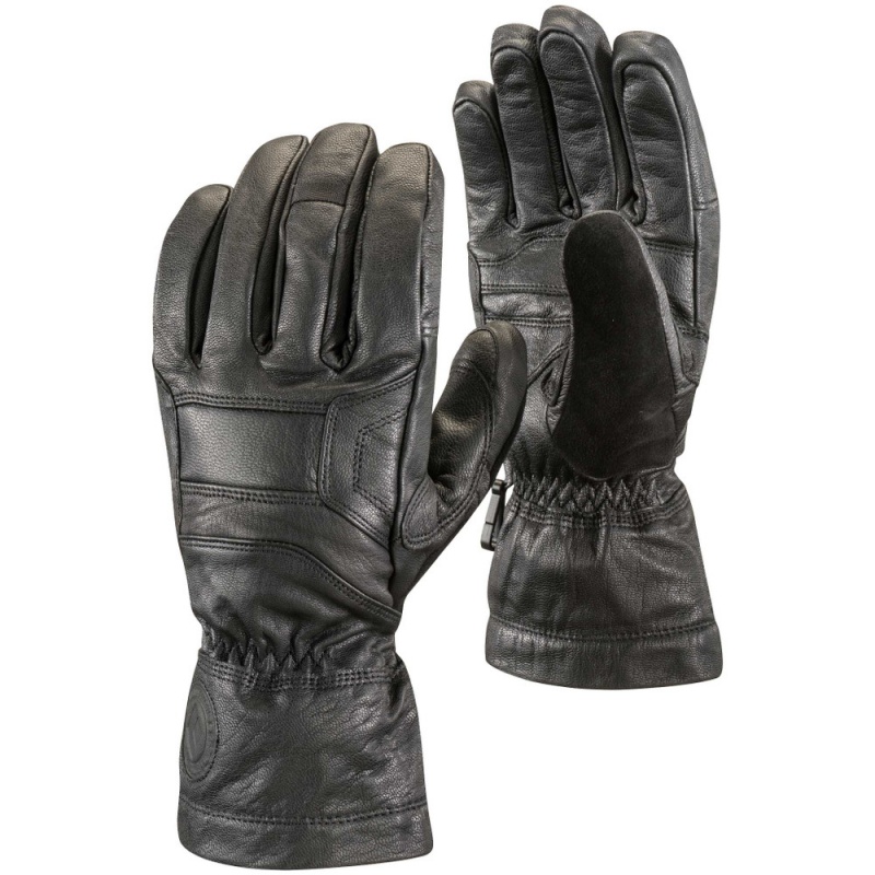 Black Men\'s Black Diamond Kingpin Gloves | IY359427