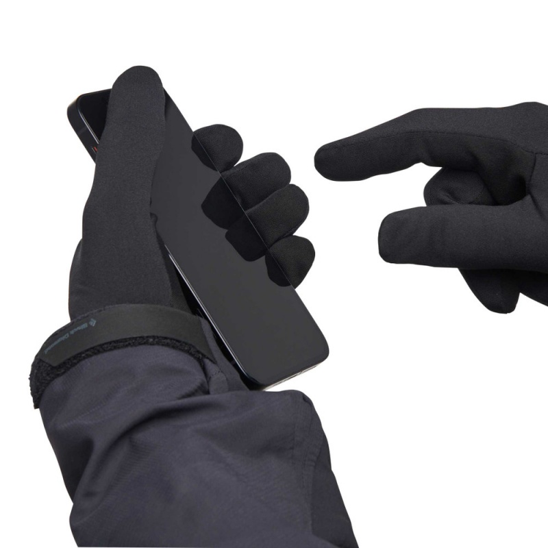 Black Men's Black Diamond Lightweight Screentap Gloves | TT898973