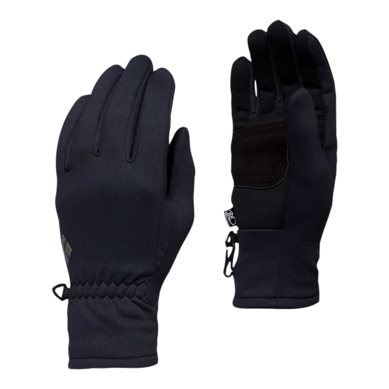 Black Men\'s Black Diamond Midweight Screentap Gloves | FC212419