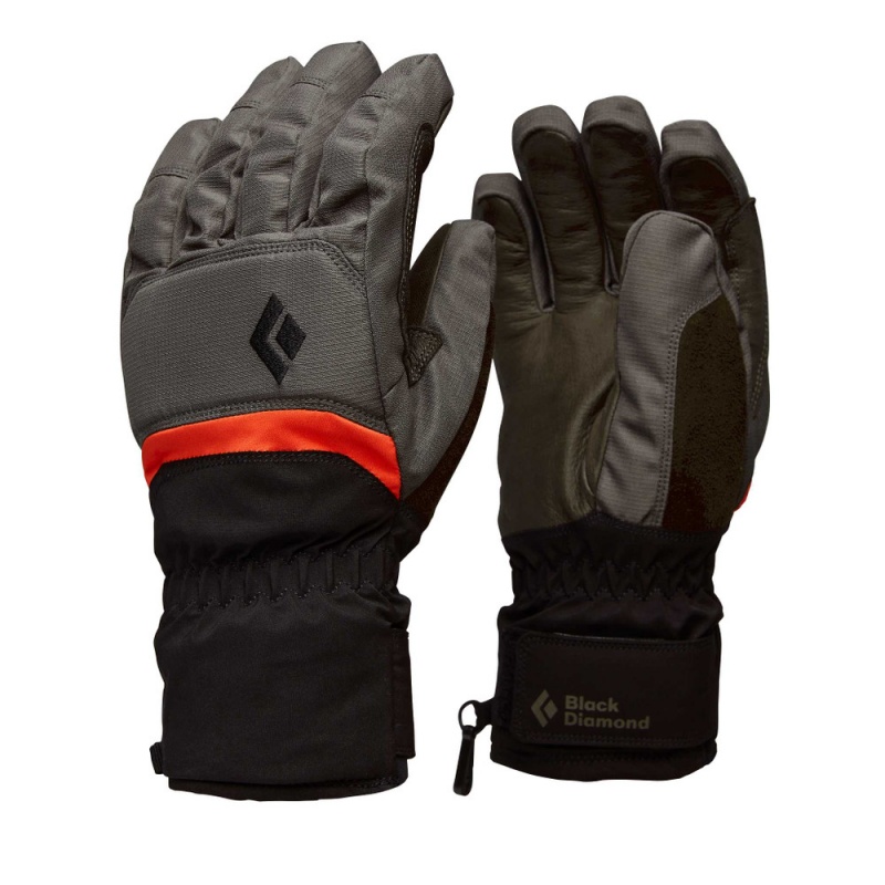 Black Men's Black Diamond Mission Gloves | IE731459