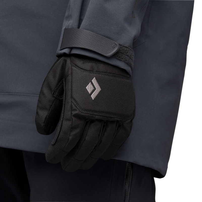 Black Men's Black Diamond Mission Gloves | BW679520