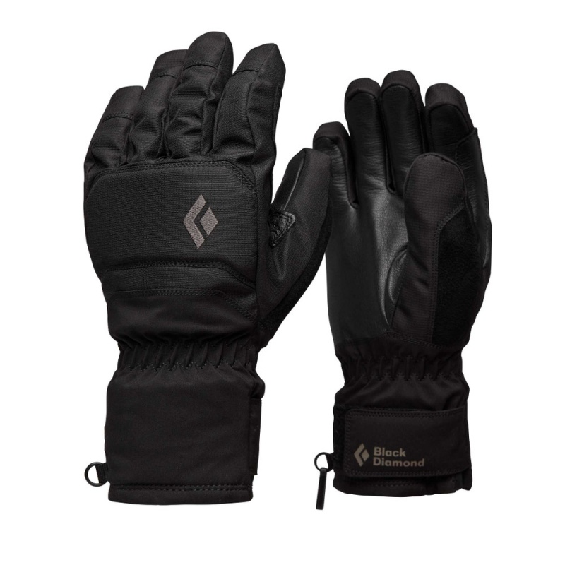 Black Men\'s Black Diamond Mission Gloves | BW679520