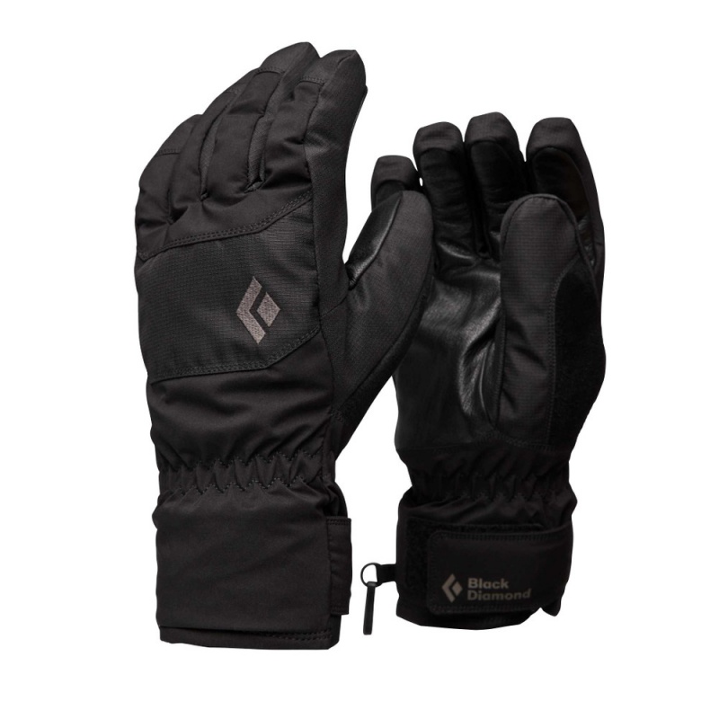 Black Men\'s Black Diamond Mission LT Gloves | IM419057