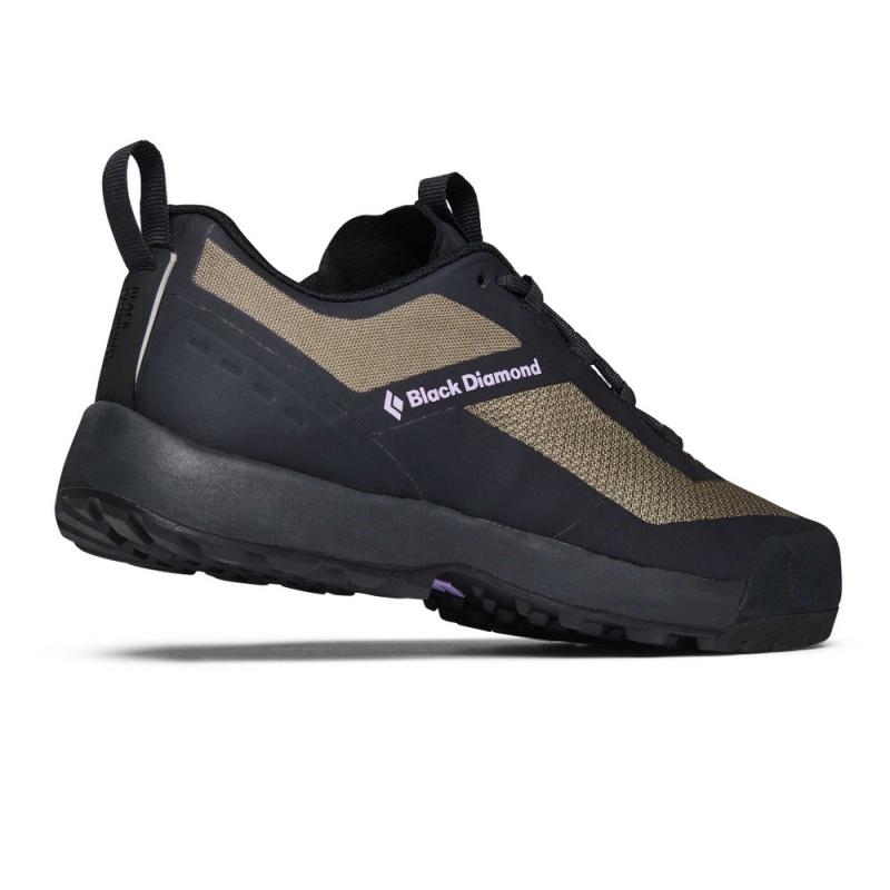 Black Men's Black Diamond Mission Leather Low Waterproof Approach Shoes | YW411591