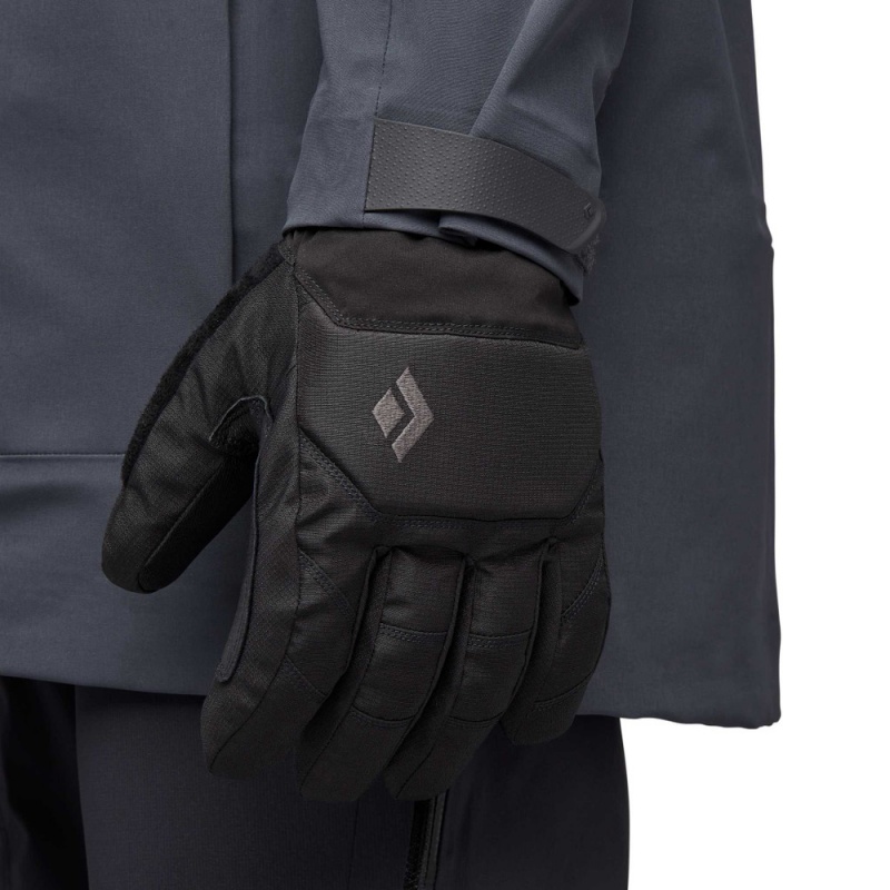 Black Men's Black Diamond Mission MX Gloves | OH777480