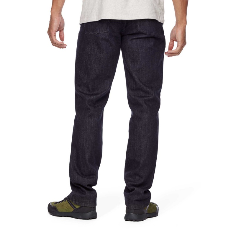 Black Men's Black Diamond Mission Wool Jeans | EY404421