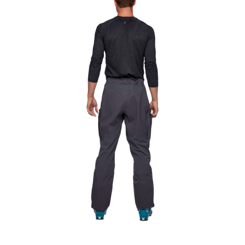 Black Men's Black Diamond Mission Wool Pants | GP083319