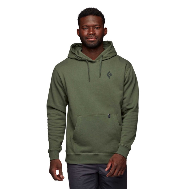 Black Men's Black Diamond Mountain Badge  Hoodie | JO614205