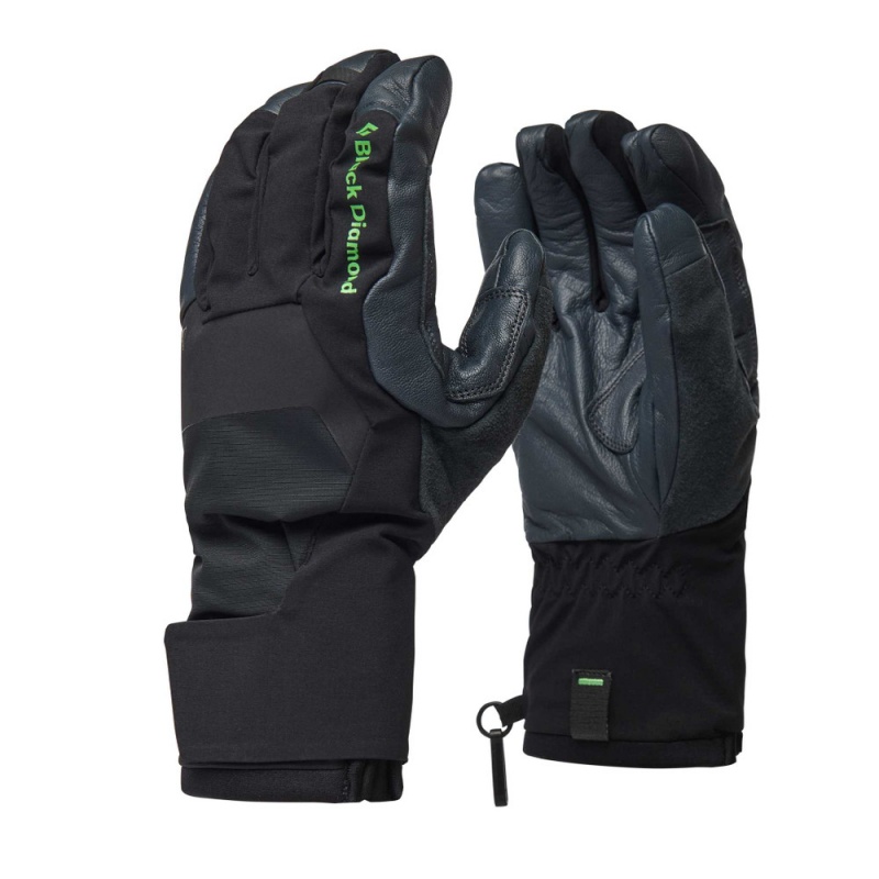 Black Men's Black Diamond Punisher Gloves | YD433059