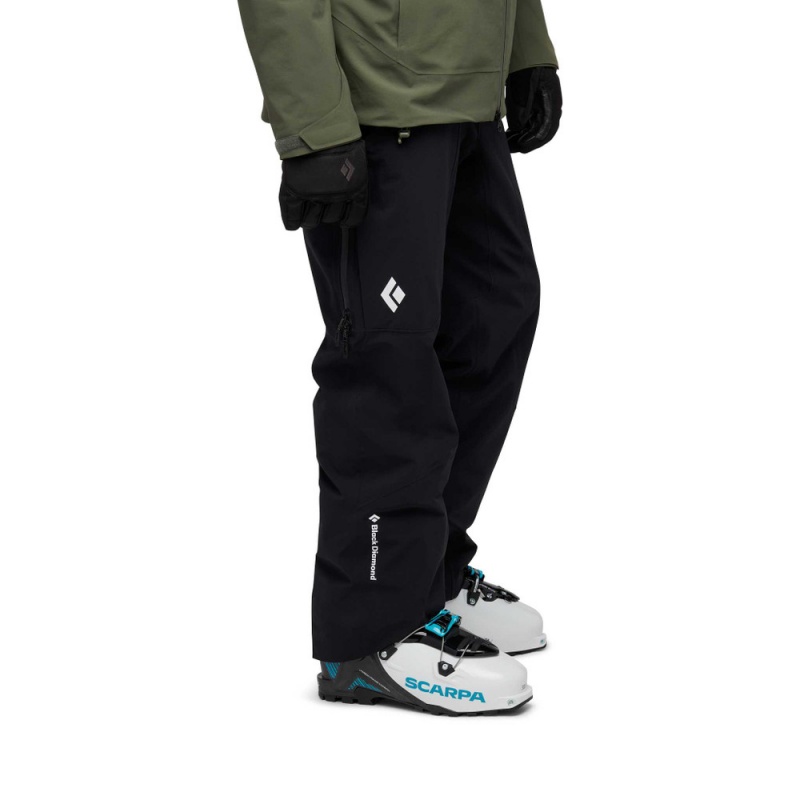 Black Men's Black Diamond Recon Insulated Pants | PD675017