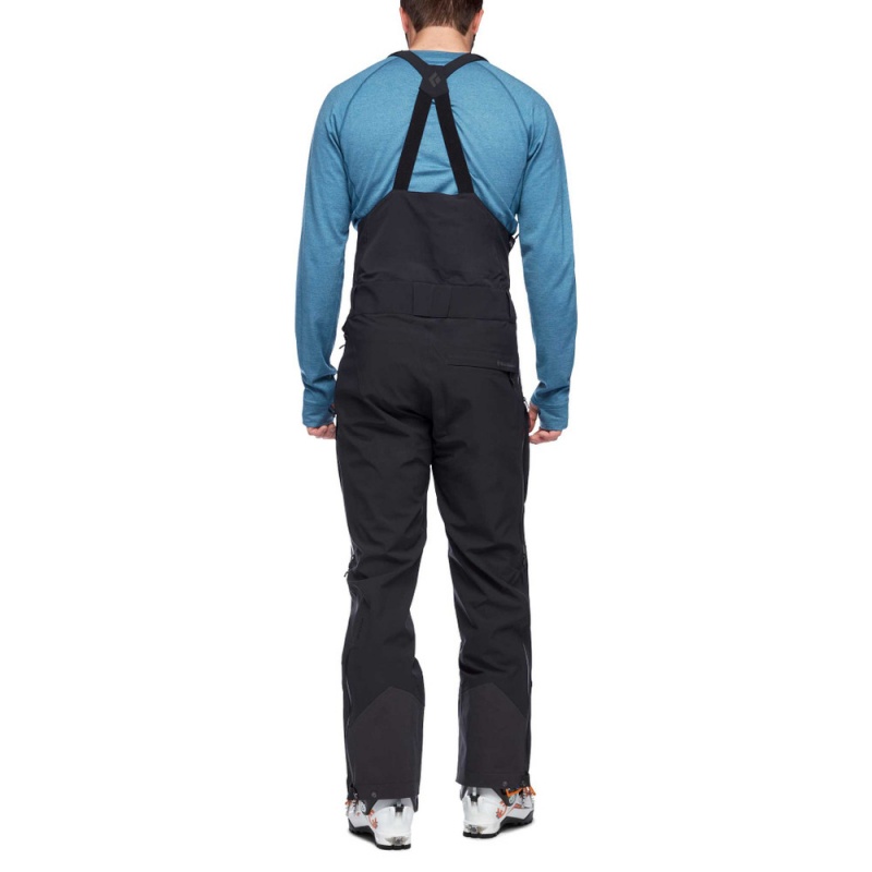 Black Men's Black Diamond Recon Stretch Bib Pants | NI282477