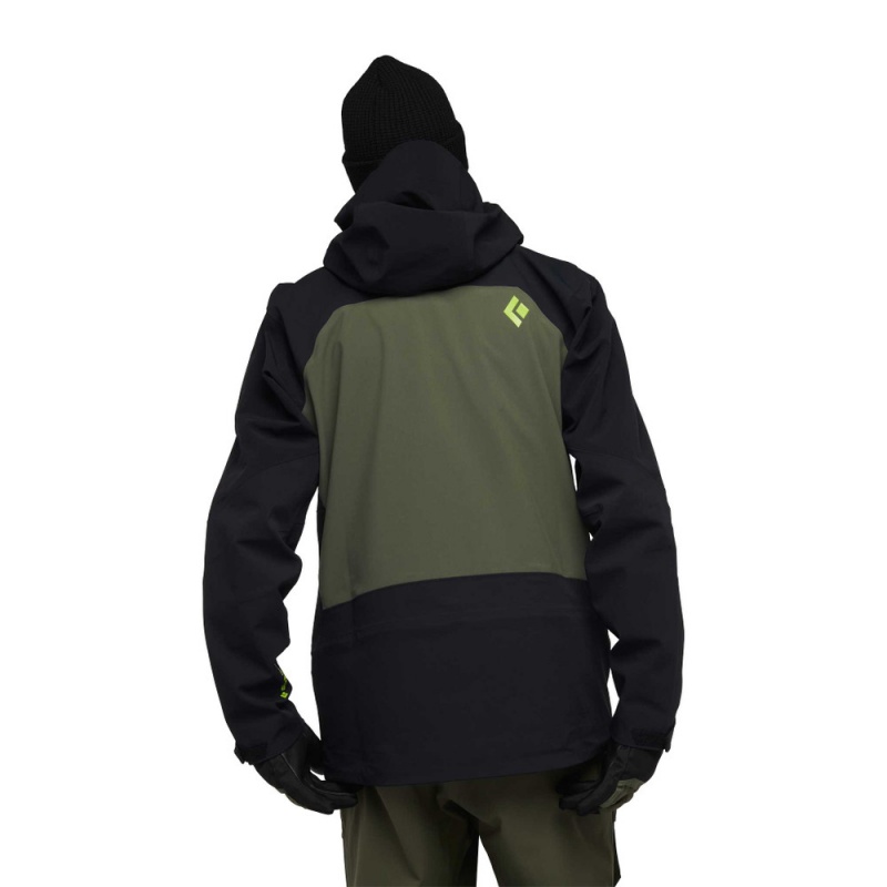 Black Men's Black Diamond Recon Stretch Pro Shell Jackets | SC603601