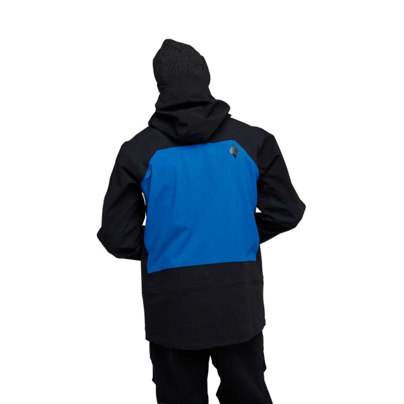 Black Men's Black Diamond Recon Stretch Pro Shell Jackets | JD812827