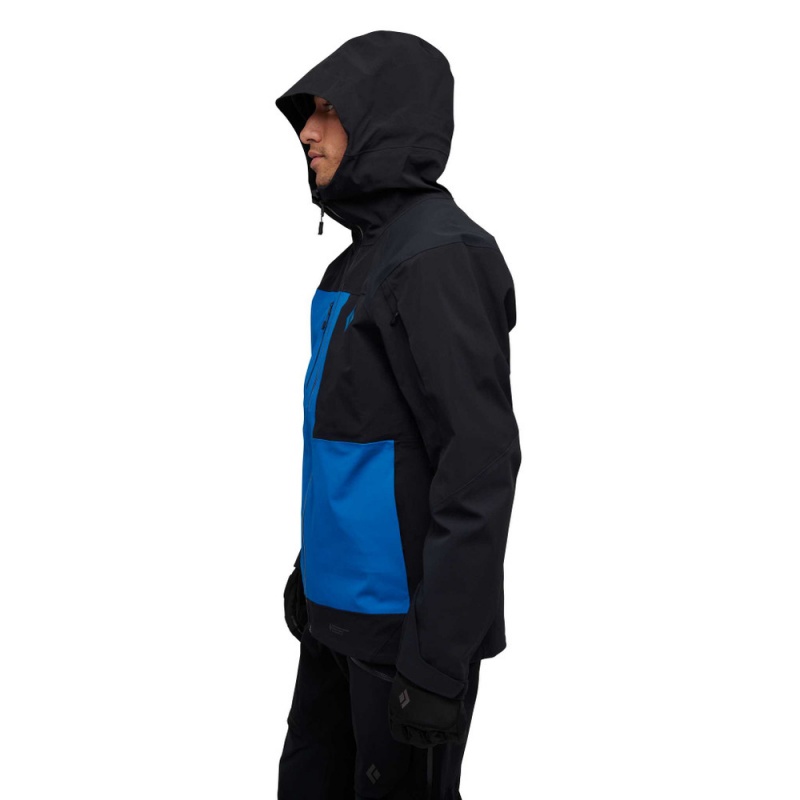 Black Men's Black Diamond Recon Stretch Pro Shell Jackets | JD812827