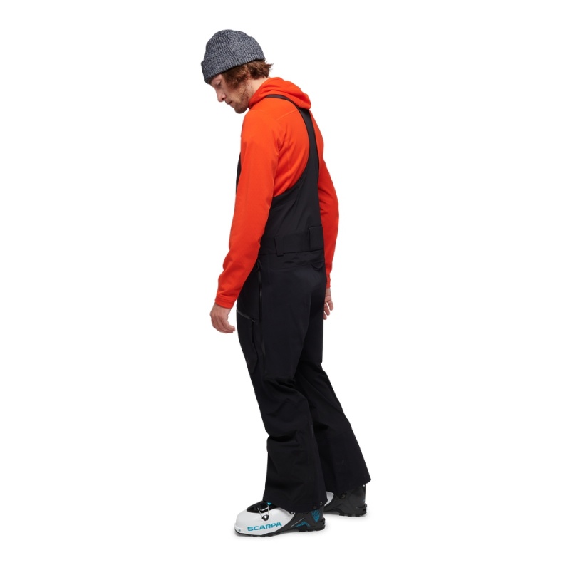 Black Men's Black Diamond Recon Stretch Pro Bib Pants | KU390309