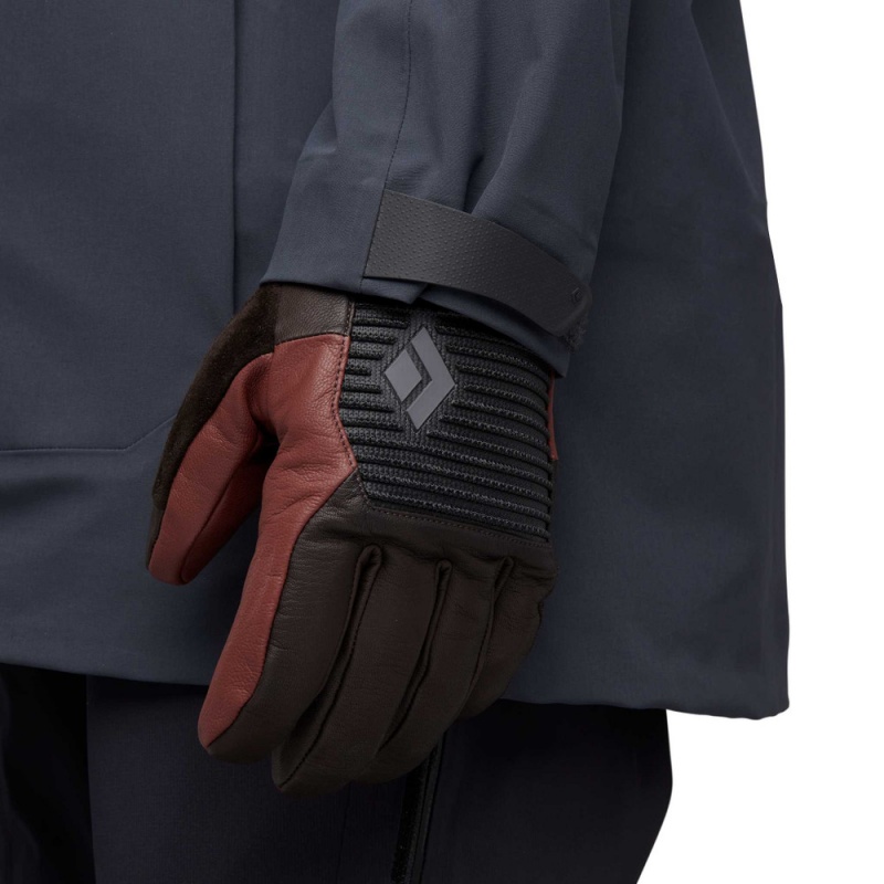 Black Men's Black Diamond Session Knit Gloves | CJ536968