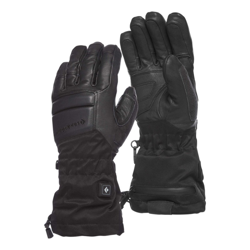 Black Men\'s Black Diamond Solano Heated Gloves | CF355106