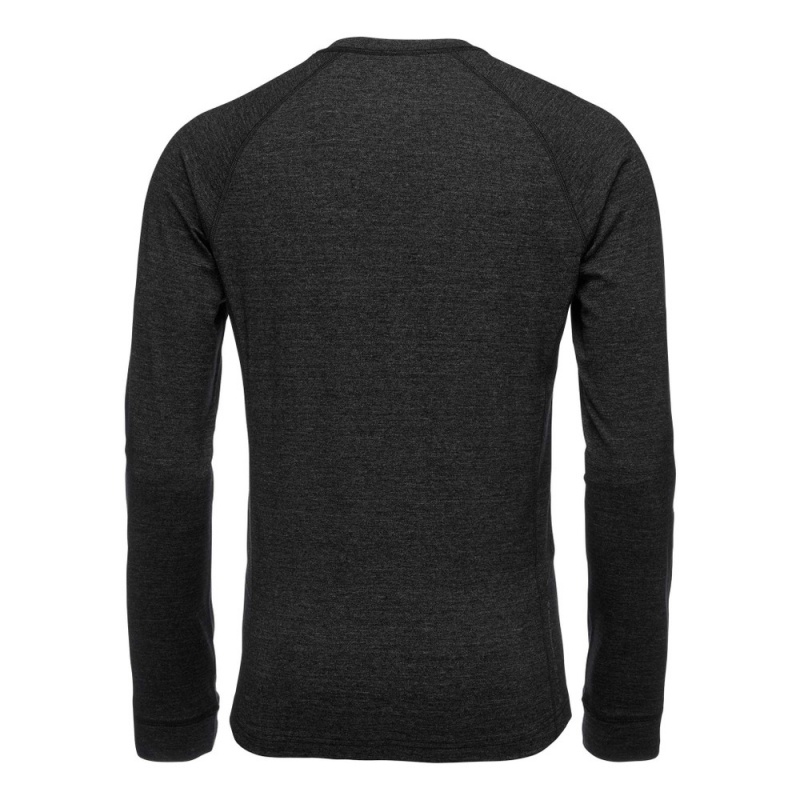 Black Men's Black Diamond Solution 150 Merino Crew Base Layer Tops | MB083036