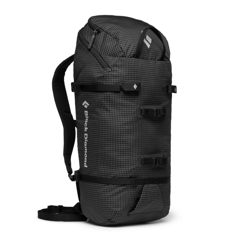 Black Men's Black Diamond Speed Zip 24 Backpacks | GD806591