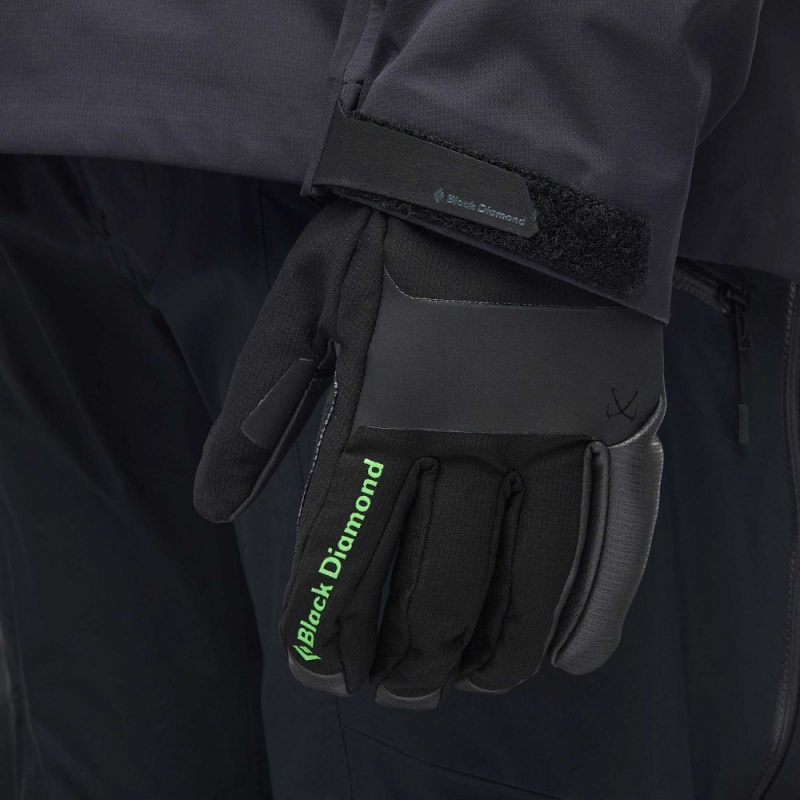 Black Men's Black Diamond Torque Gloves | QG225969