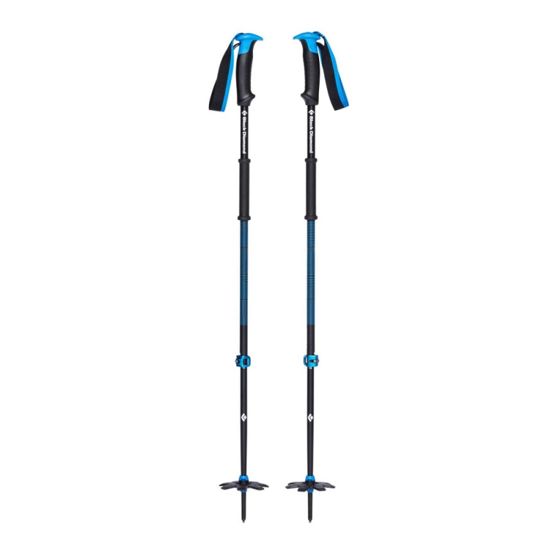 Black Men's Black Diamond Traverse Pro Ski Poles | GV704226