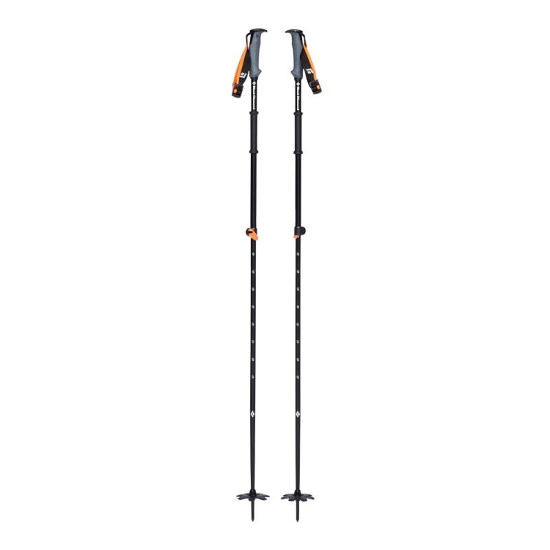 Black Men's Black Diamond Traverse Whippet Ready 2 Ski Poles | TJ463244