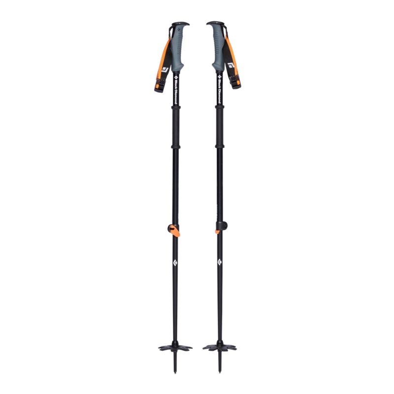 Black Men\'s Black Diamond Traverse Whippet Ready 2 Ski Poles | TJ463244