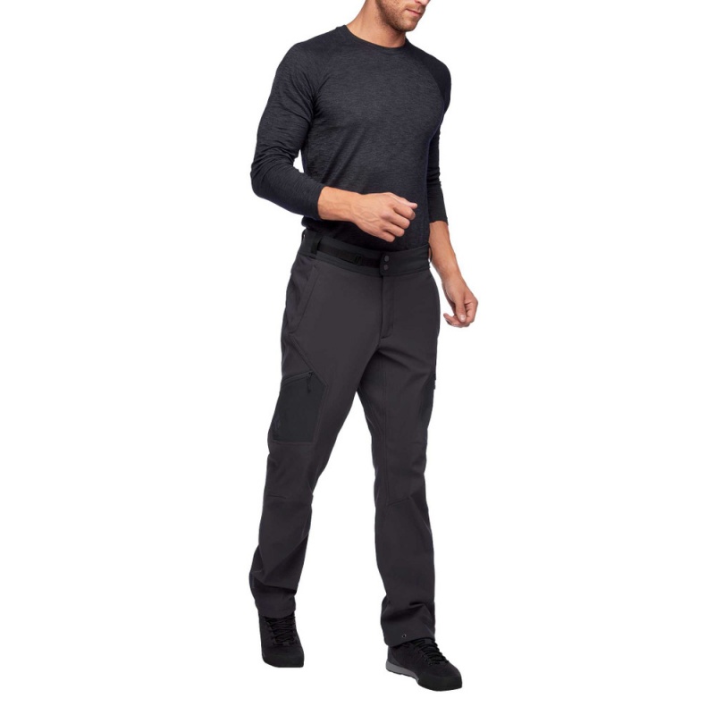 Black Men's Black Diamond Winter Alpine Pants | IP185926