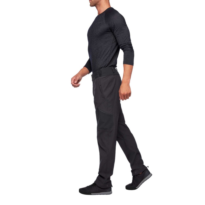 Black Men's Black Diamond Winter Alpine Pants | IP185926