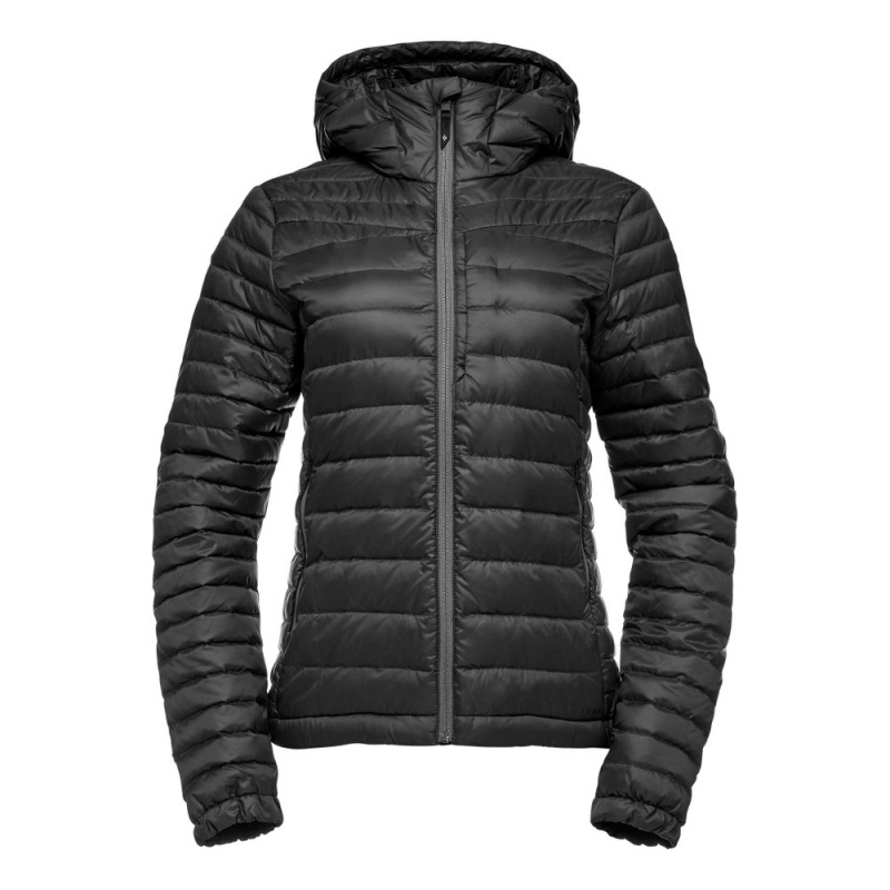 Black Women\'s Black Diamond Access Hoody Down Jackets | MG052196