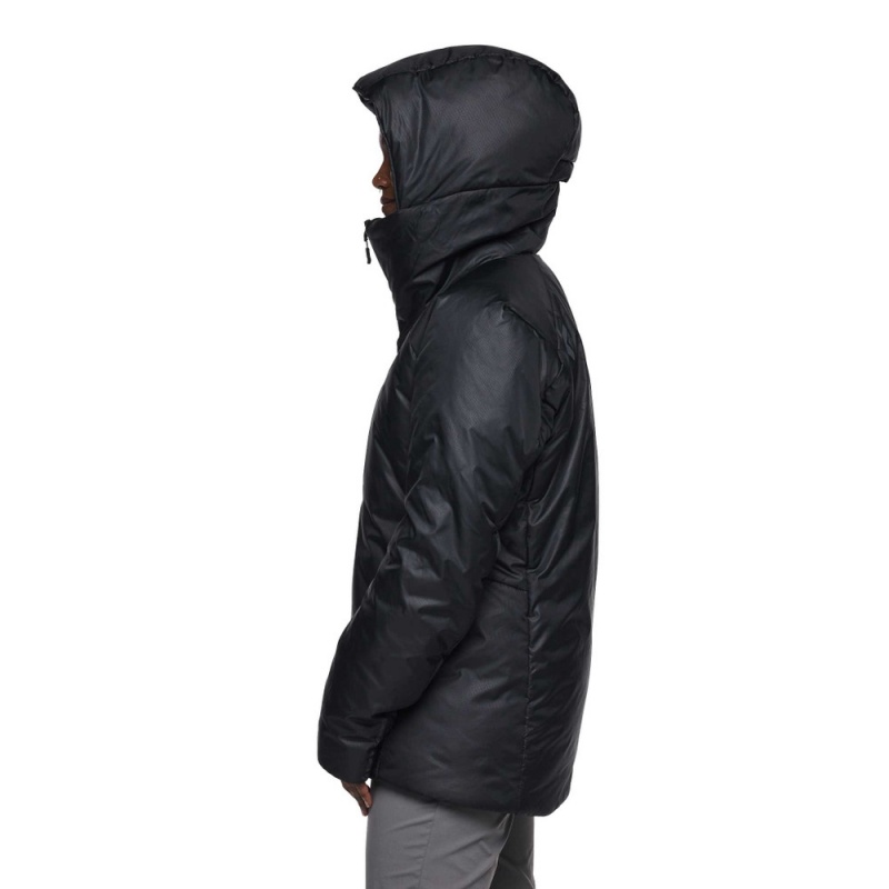 Black Women's Black Diamond Belay Parka | LF671790