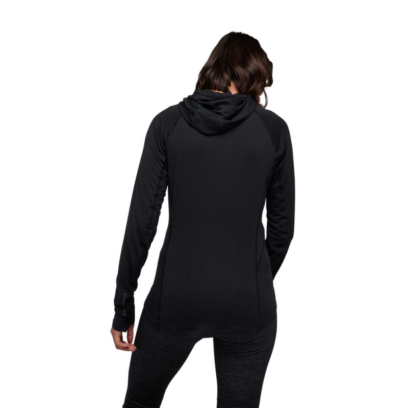 Black Women's Black Diamond Coefficient LT Hybrid Hoody Jackets | GB964526