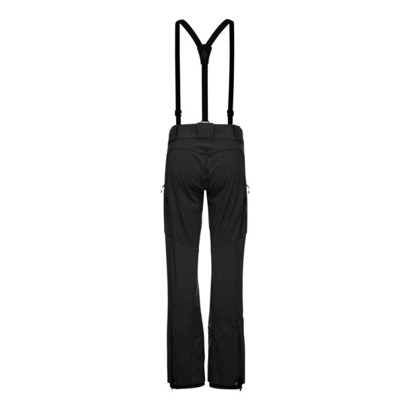 Black Women's Black Diamond Dawn Patrol Bib Pants | FO953359