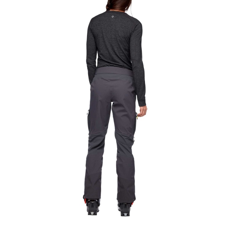 Black Women's Black Diamond Dawn Patrol Hybrid Pants | EX034594