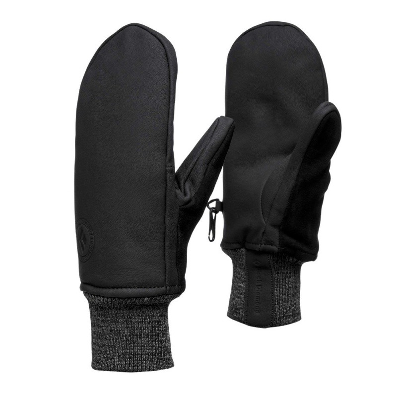 Black Women\'s Black Diamond Dirt Bag Mittens | XB002707